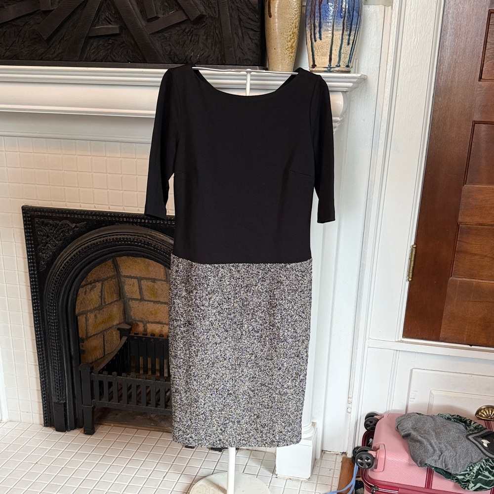 Talbots Black and Gray Long Sleeve Dress -worn twice.